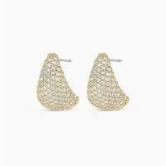 NWT Gorjana Banks Shimmer Earrings Gold - Picture 2 of 4